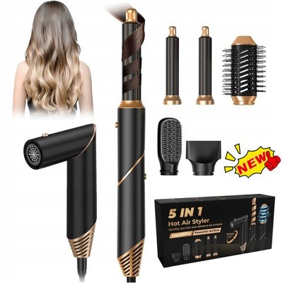 5in1 Airstyler Ionen Föhn mit Luft-Lockenstab Warmluftbürste Rundbürstenföhn DHL