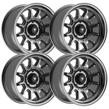 Set-4 Fittipaldi Ft102a 17x8.5 5x150 0mm Satin Anthracite Wheels Rims 17 Inch