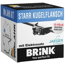 Brink Anhängerkupplung starr für Mercedes M-Klasse W163 98-05 13pol Elektrosatz