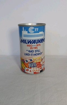 1975 Milwaukee 25 Years ''We Still Like It Here'' 1950-1975 Beer/Soda Can Bank