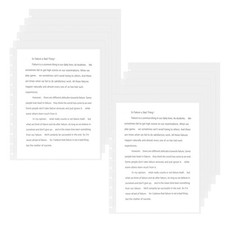 100 Pc Discbound Sheet Protectors Letter Size Clear Plastic Page Protector