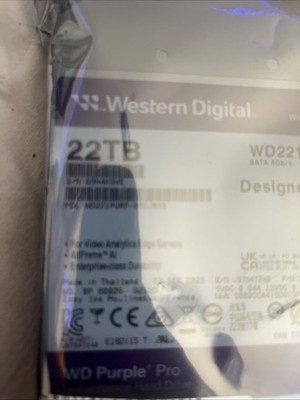 Western Digital WD Purple Pro (7200RPM, 3.5'', SATA III, 512MB Cache) 22TB...
