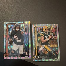 Topps Chrome Caleb Williams Bears & Jordan Love Packers raywave Lot