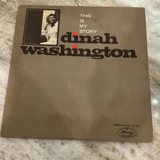 DINAH WASHINGTON 2LP This Is My Story MERCURY 2-103 MONO WHITE LABEL PROMO VG