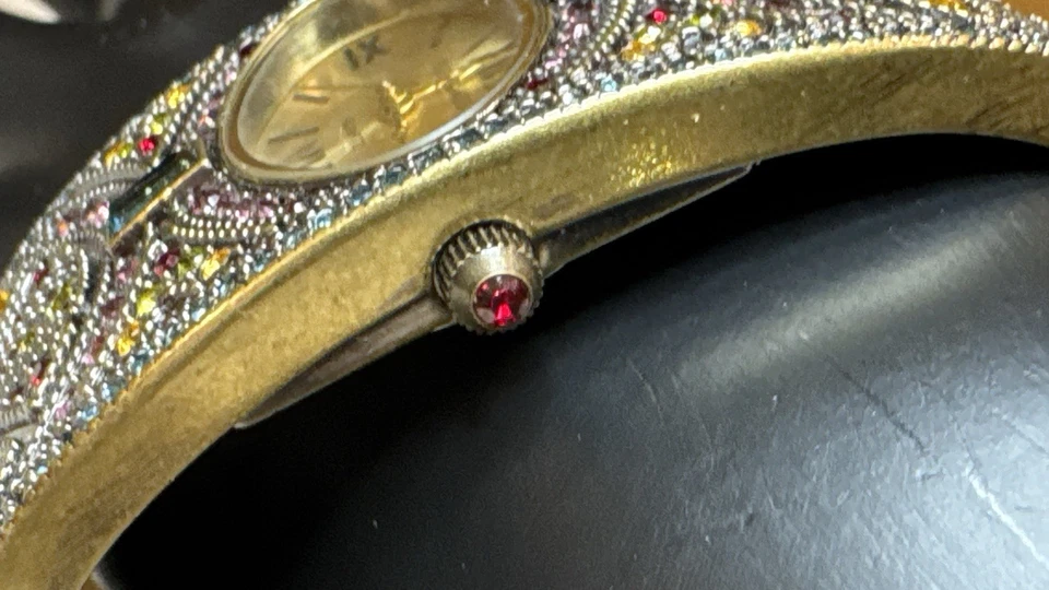 Reloj pulsera vintage de diamantes de imitación Heidi Daus para mujer B7908 Foto 4 de 4