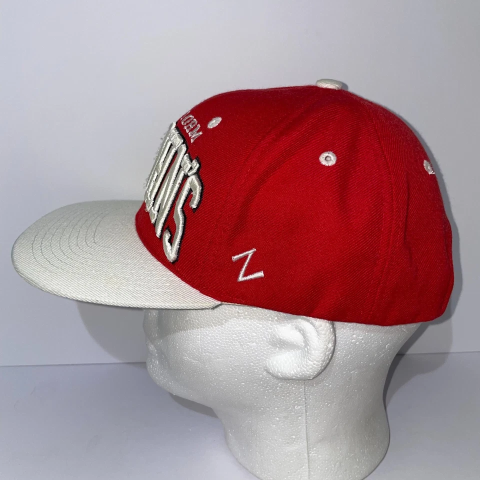 Gorra Zephyr St. John's Red Storm Snapback de colección bloque de lana roja deletreado Foto 3 de 4
