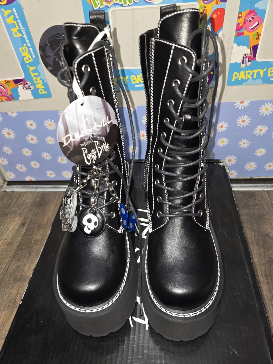 Tim Burton Disney Corpse Bride X Dolls Kill Boots Size 9 | eBay