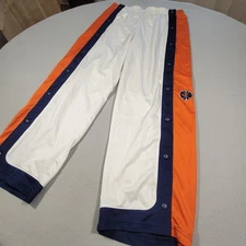 Vintage Nike Mens Basketball Tear Away Pants Clemson Tigers Side Snap Size XL