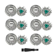SH60 Replacement Shaver Heads Compatible with Philips Norelco Series 6000, Upgra