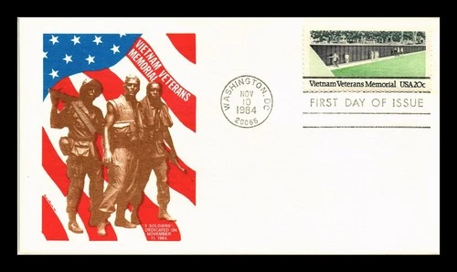 US COVER VIETNAM VETERANS MEMORIAL FIRST DAY ISSUE PANDA CACHET INSERT