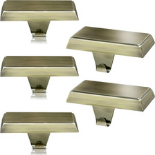 4 Pcs Bronze Christmas Metal Stocking Holders for Mantle, Heavy Duty Stocking Ha