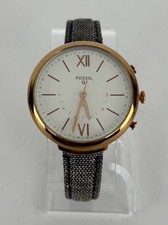 Fossil Q FTW5021 38mm Gold Tone Quartz Hybrid Smart Watch w/ Band New Battery
