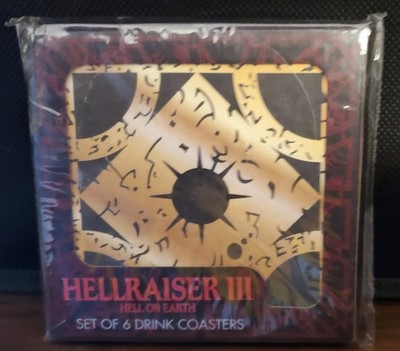 Hellraiser III: Hell On Earth Puzzlebox Drink Coasters - Set Of 6 (SEALED)