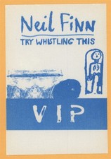 Neil Finn 1998 Crowded House Try Whistling This Tour VIP Backstage Pass