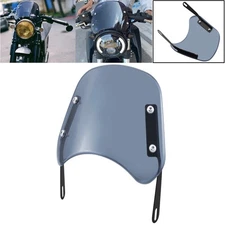 Motorcycle Headlight Windshield Windscreen Universal For 5-7" Round Headlight