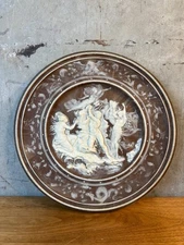 Incolay Stone Cameo Wall Plaque Prometheus Bound Greek Mythology Relief Art 14"