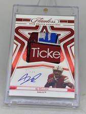 2023 Flawless Collegiate AJ Dillon AUTO Star Swatch JSY PATCH Signatures /14