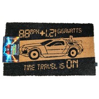 ZurüCk In Die Zukunft FußMatte Time Machine Delorean 60 X 40 Cm Sd Toys