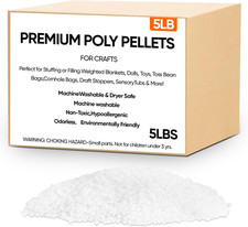 5 Lb Poly Pellets Weighted Stuffing Beads,Plastic Pellets Weighted for Stuffed A