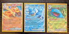 Charizard EX 6/165 & Venusaur EX 3/165 & Blastoise EX 9/165 S&V 151 TCG NM Set on eBay