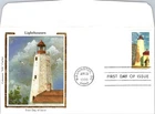 S09-6079, LIGHTHOUSES: SANDY HOOK, NEW JERSEY, COLORANO SILK FDC