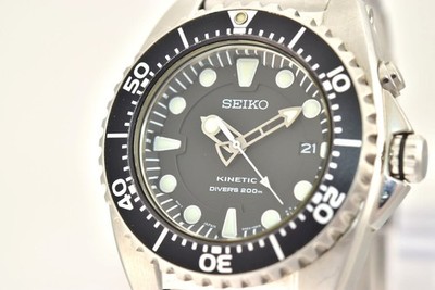 美品 SEIKO PROSPEX KINETIC SKA371P1 Seiko Kinetic Men's Black Watch - SKA371 for sale online | eBay