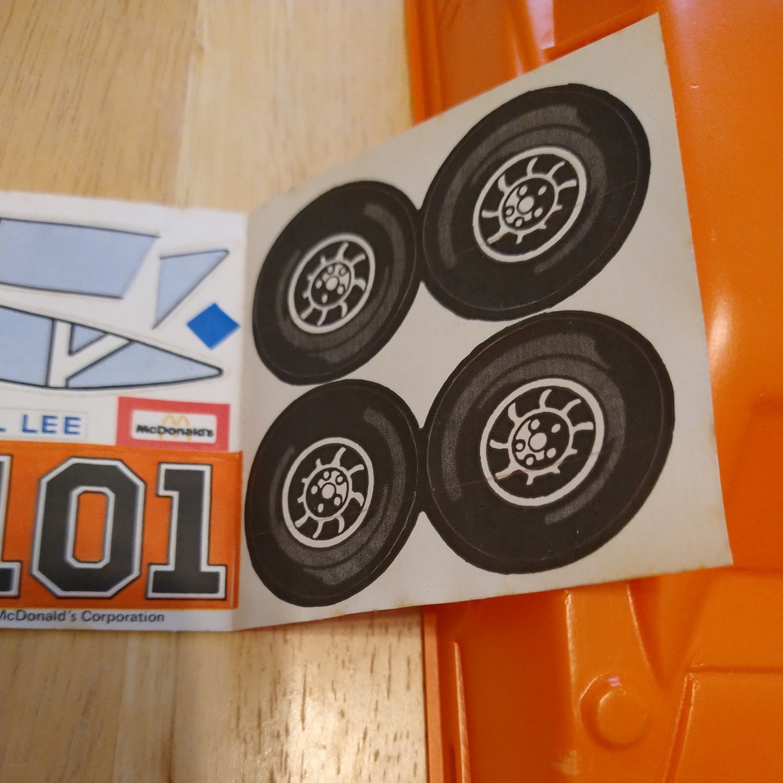McDonald's Dukes of Hazzard General Lee Car Happy Meal Container 1982 Unused NOS thumbnail 6