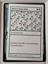 Maro's Gone Nuts - Mystery Booster Playtest Card - Magic the Gathering MTG Nice!
