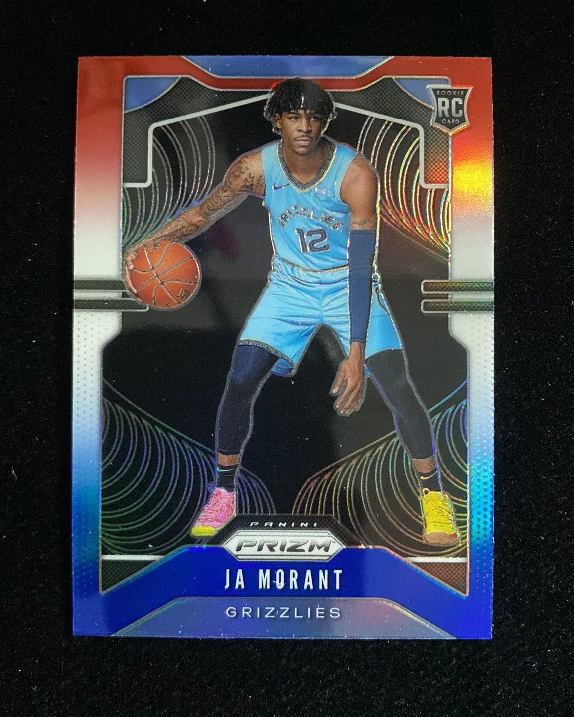 2019-20 Panini Prizm Red White Blue #249 Ja Morant RC Rookie Grizzlies xj39