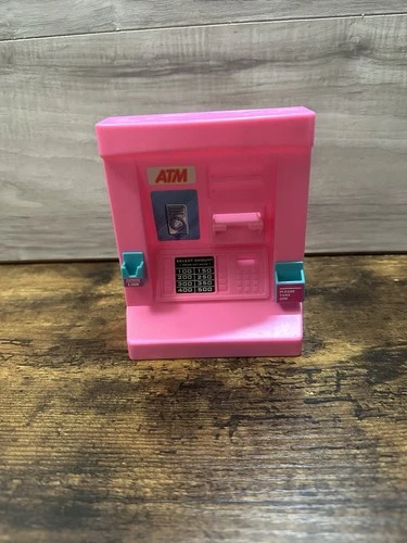 Barbie So Much To Do Bank ATM #67401 Incomplete Mattel 1995 Vintage Free Ship