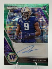 Panini 2021 Prizm Joe Tryon-Shoyinka DPA-JOE Washington Auto Pulsar Green /25