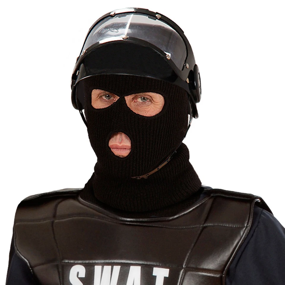 Sturmmaske Sturmhaube Balaclava Motorrad Maske schwarz Strumpfmaske Sturmmütze  - Bild 3 von 4