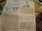 2001 Unique Limited Production  Hand Made 3 Player The Triangle Game Cloth Board — photo 3
