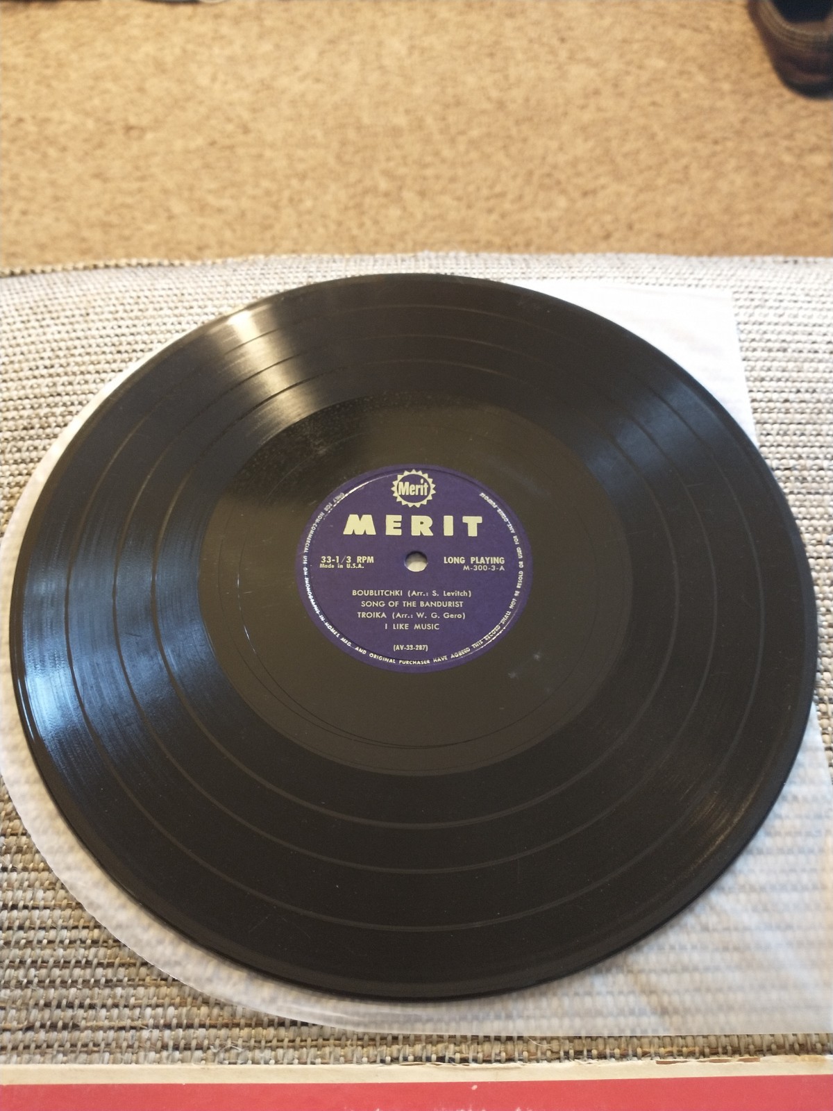 Vintage 1950s 10" Vinyl Four Record Lot. RCA Victor Decca Pontiac Merit Records.