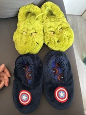 Slippers Size 11 Uk Grinch Capitan America Size 11 Boys