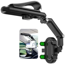 Phone Holder 360° Rotatable Adjustable Sun Visor Car Mount Clip For Most Phones