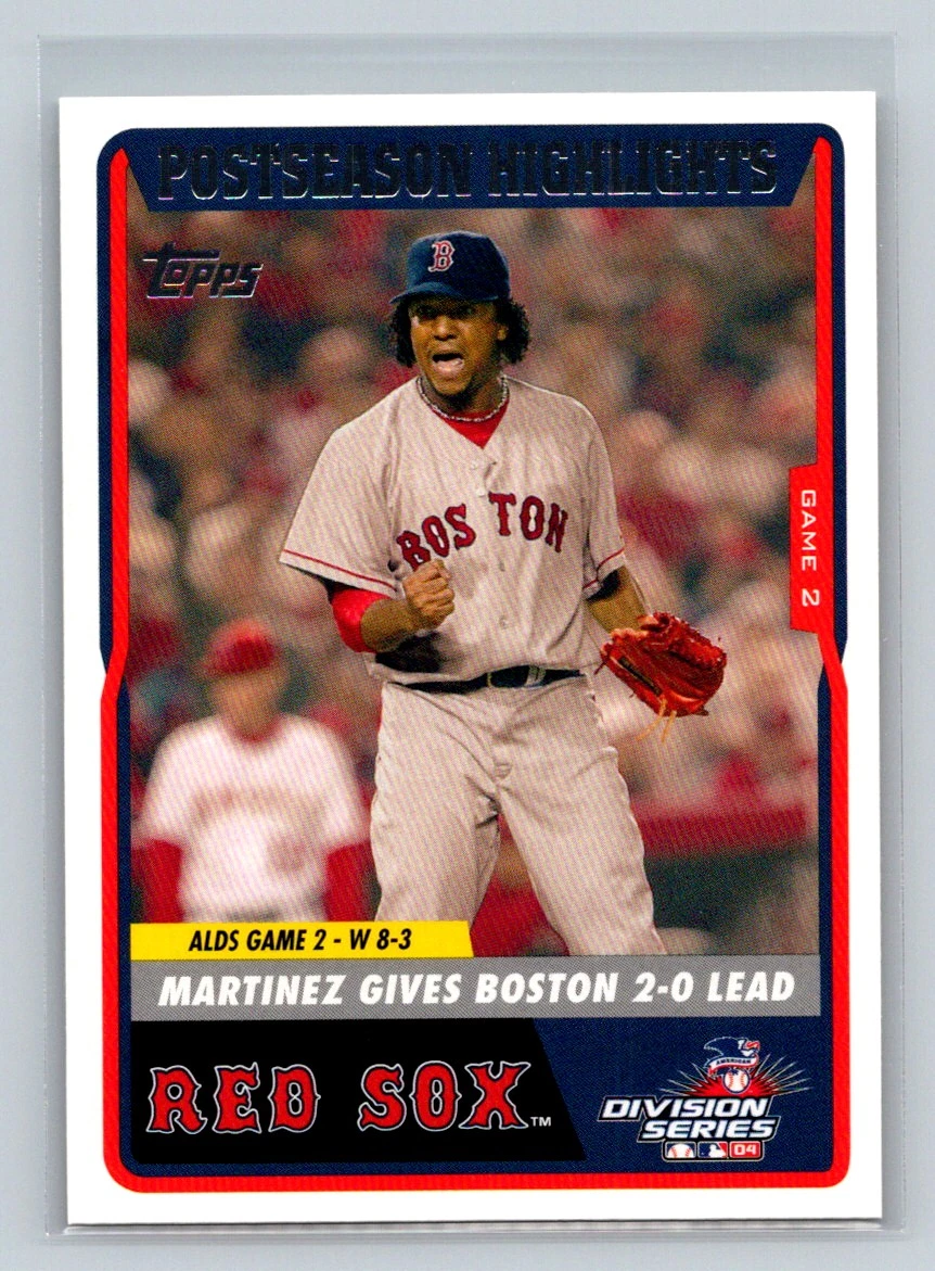 2004 Topps Boston Red Sox World Series Baseball Trading Cards for
