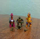 Vintage TMNT Mini Mutant Dino Play Set Figures Dinosaurs Cave Bebop Turtle