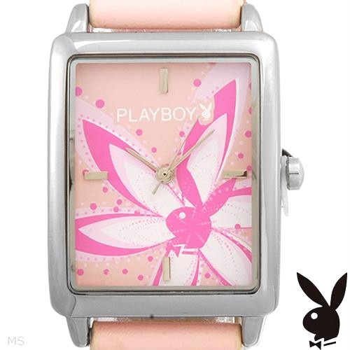 RARE! Brand New PLAYBOY PINK Flower Quartz Watch Women's NIB __pbo325pk - Picture 1 of 2