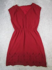 Madewell Dress Womens 0 Red Blouson