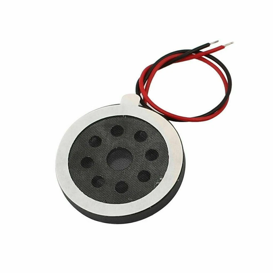 2 Stück Lautsprecher 20 mm Durchmesser 8 Ohm 1 W 2-Draht Mini Micro Audio Magnet für Arduino - Bild 3 von 4