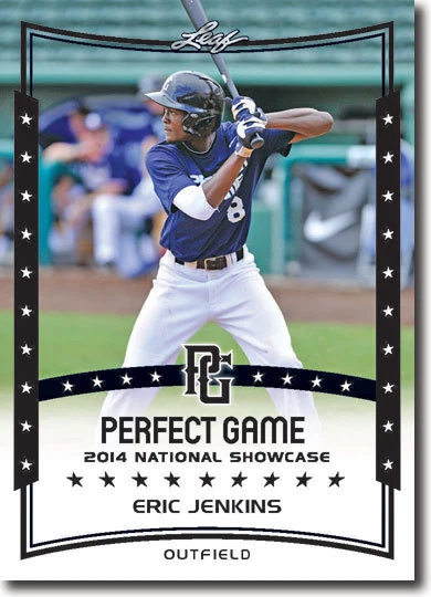 (12) ERIC JENKINS 2014 Leaf *PERFECT GAME*  Baseball Rookie RC LOT