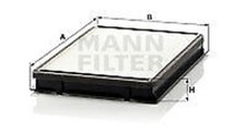 CU 2861 MANN-FILTER Innenraumfilter Für PEUGEOT