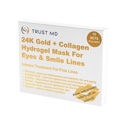 Trust MD 24K Gold + Collagen Hydrogel Mask - FAST SHIPPING - BRAND NEW