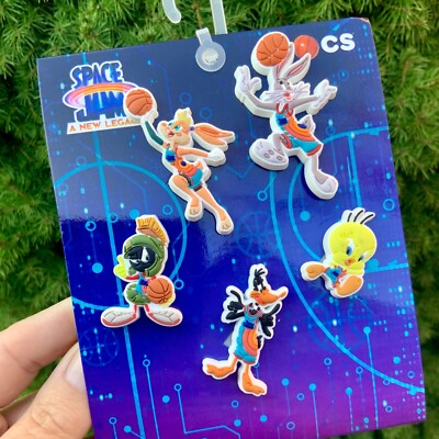 Crocs 5er-Pack Original Jibbitz Space Jam Schuh  Charms Charaktere