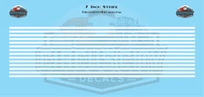 7 Inch White Stripes 1:87 HO Scale