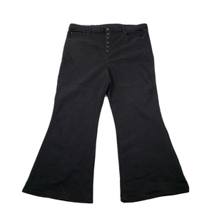 New American Eagle 22 para mujer curvas de alto aumento Acampanado Jeans  Pantalones Negro Jeans | eBay