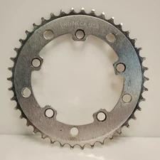 Vintage Pro Neck 42t BMX Chainring Silver USA