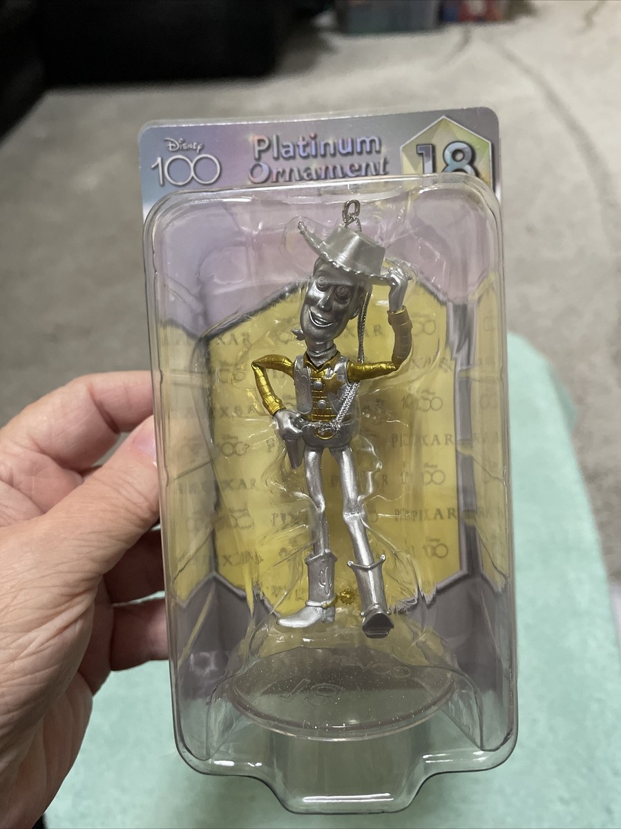 Disney Platinum Woody 100 Years Of Wonder Silver And Gold Ornament