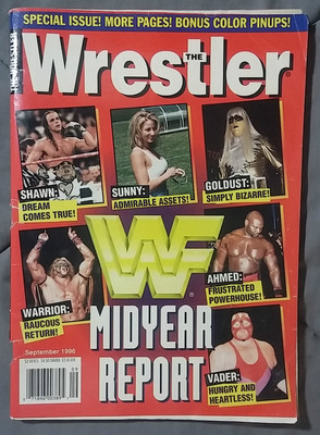 1996 SEPTEMBER WRESTLER MAGAZINE WWF WARRIOR SHAWN SUNNY VADER GOLDUST